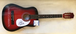 Kelly Clarkson Signed Guitar JSA