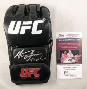 Henry Cejudo Signed UFC MMA Glove Triple C JSA