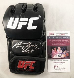 Henry Cejudo Signed UFC MMA Glove Triple C JSA 1
