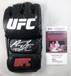Henry Cejudo Signed UFC MMA Glove Triple C JSA 2