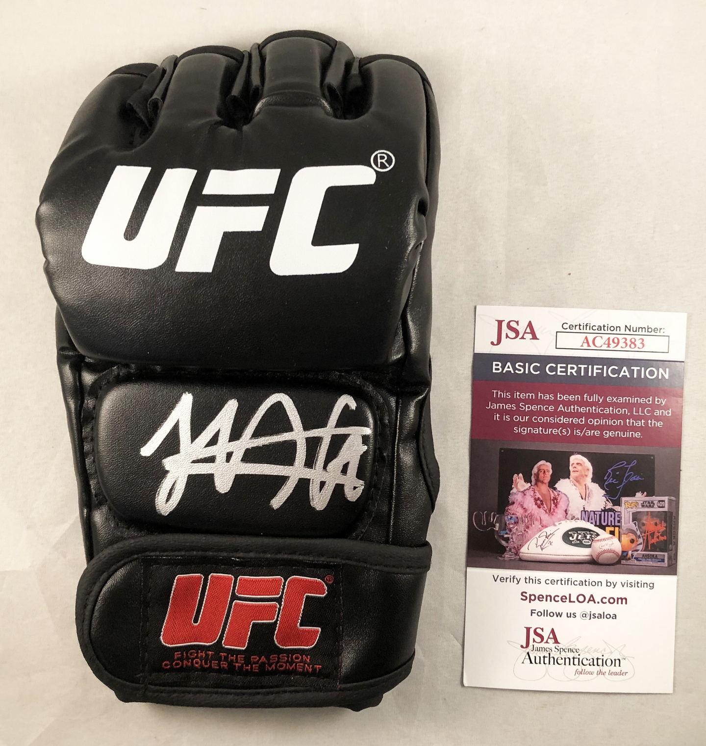 Khabib Nurmagomedov Signed UFC MMA Glove The Eagle HOF JSA 2