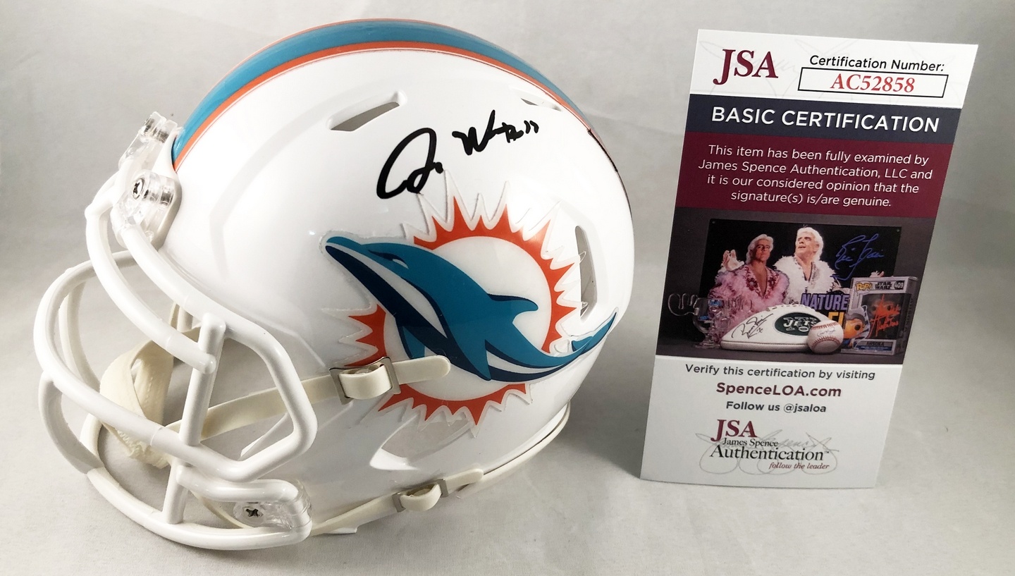 Miami Dolphins Jaylen Waddle Signed Mini Helmet JSA 5 - Memorabilia For ...