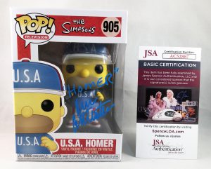 Dan Castellaneta Signed Funko Pop JSA USA Homer Simpsons 1