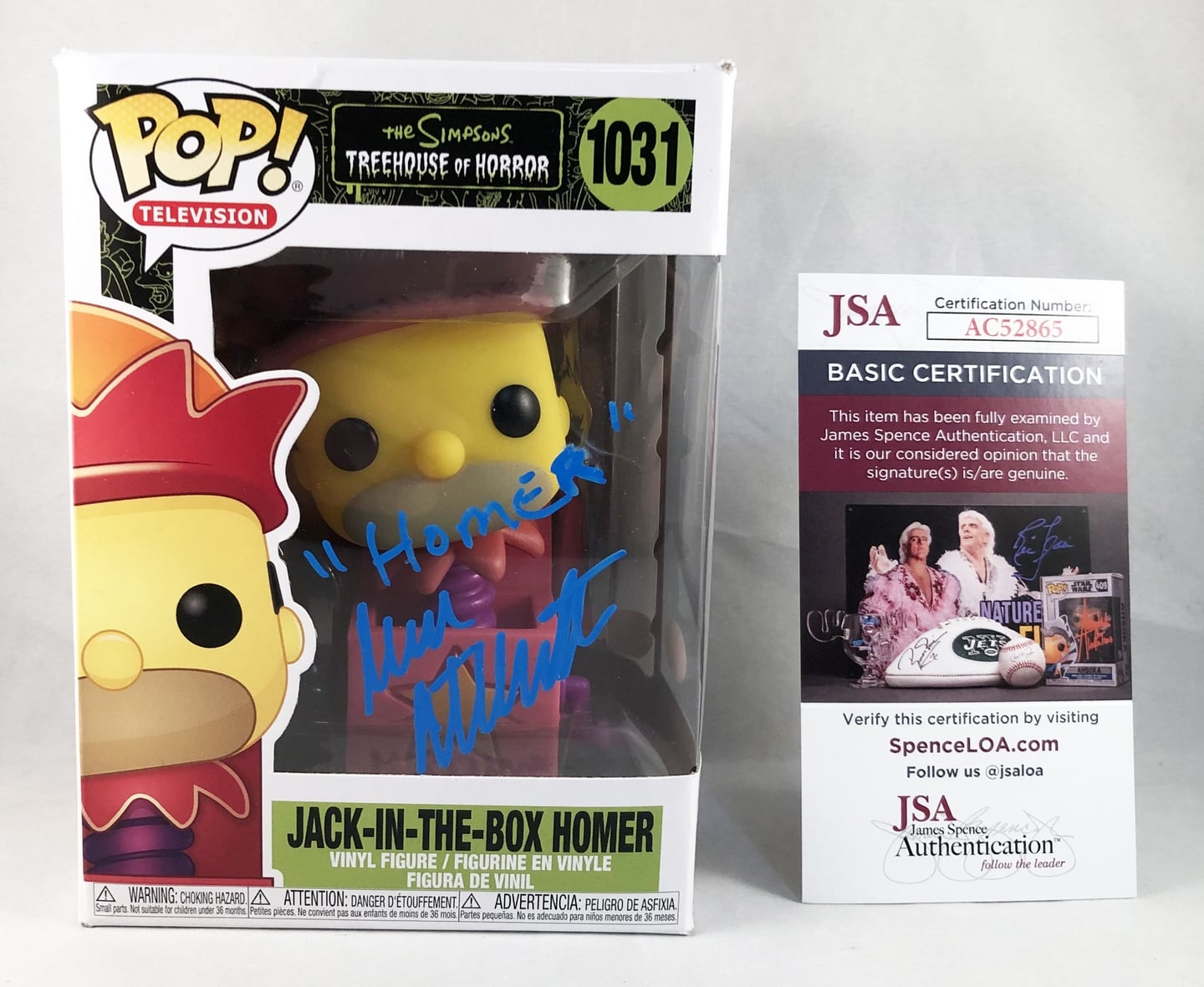 Dan Castellaneta Signed Funko Pop JSA Jack-In-The-Box Homer Simpsons 1