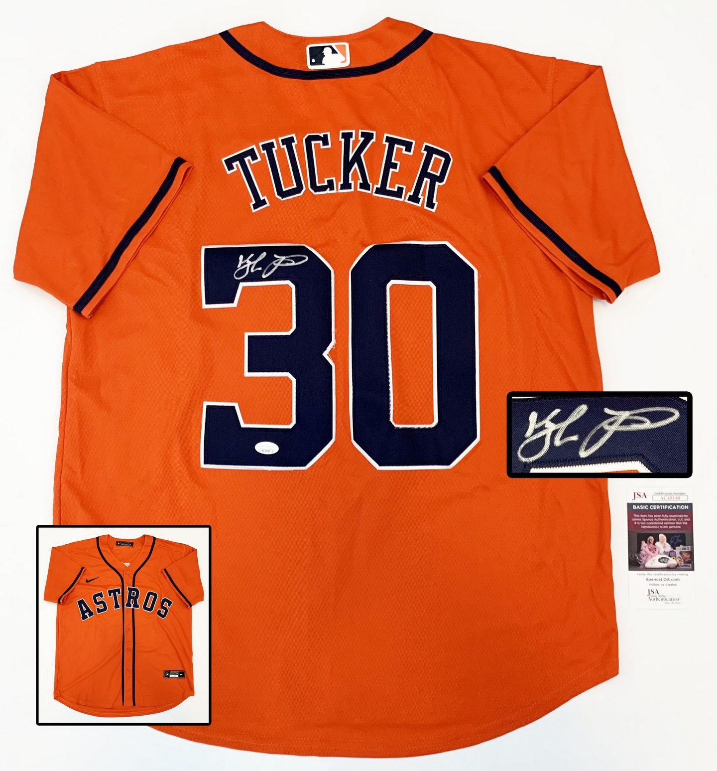Houston Astros Kyle Tucker Signed Jersey JSA