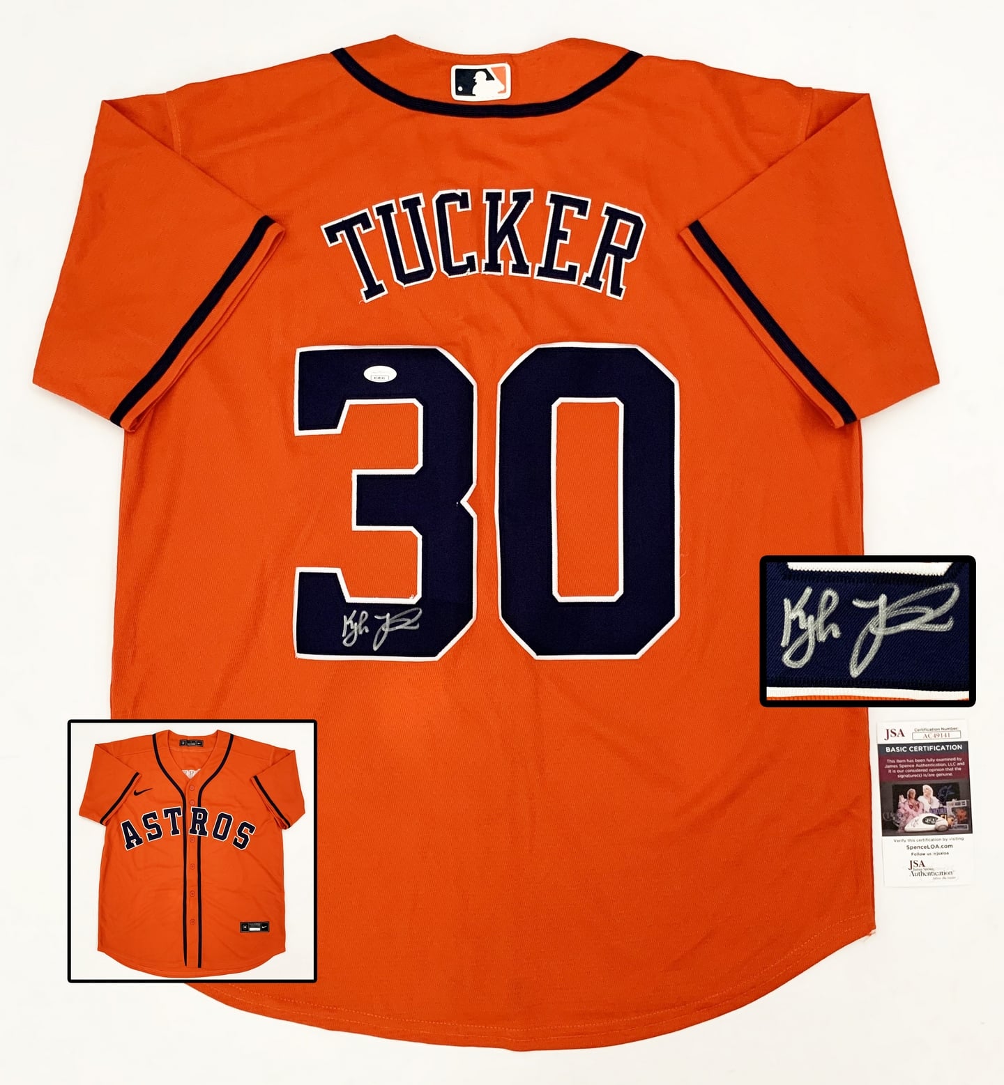 Houston Astros Kyle Tucker Signed Jersey JSA 1