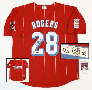 Miami Marlins Trevor Rogers Signed Jersey JSA 1