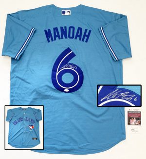 Alek Manoah Signed Jersey JSA Toronto Blue Jays 1