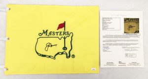 Jack Nicklaus Signed Masters Flag JSA
