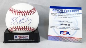 Miami Marlins JJ Bleday Signed Authentic MLB Baseball PSA/DNA