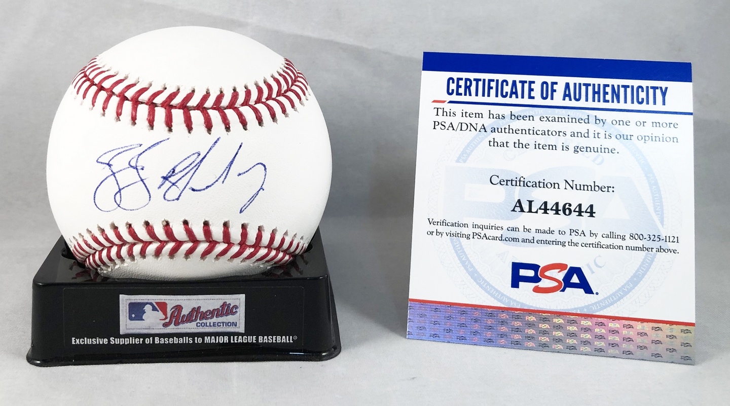 Miami Marlins JJ Bleday Signed Authentic MLB Baseball PSA/DNA