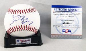Miami Marlins Jacob Berry Signed Authentic MLB Baseball PSA/DNA
