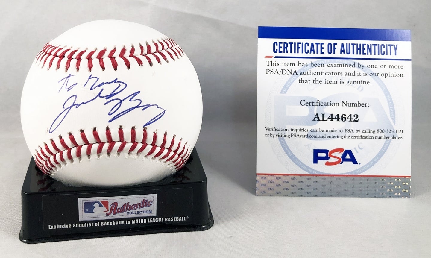 Miami Marlins Jacob Berry Signed Authentic MLB Baseball PSA/DNA