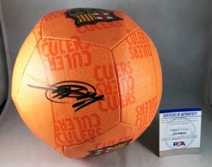 Ansu Fati Signed Soccer Ball Barcelona Barca PSA/DNA