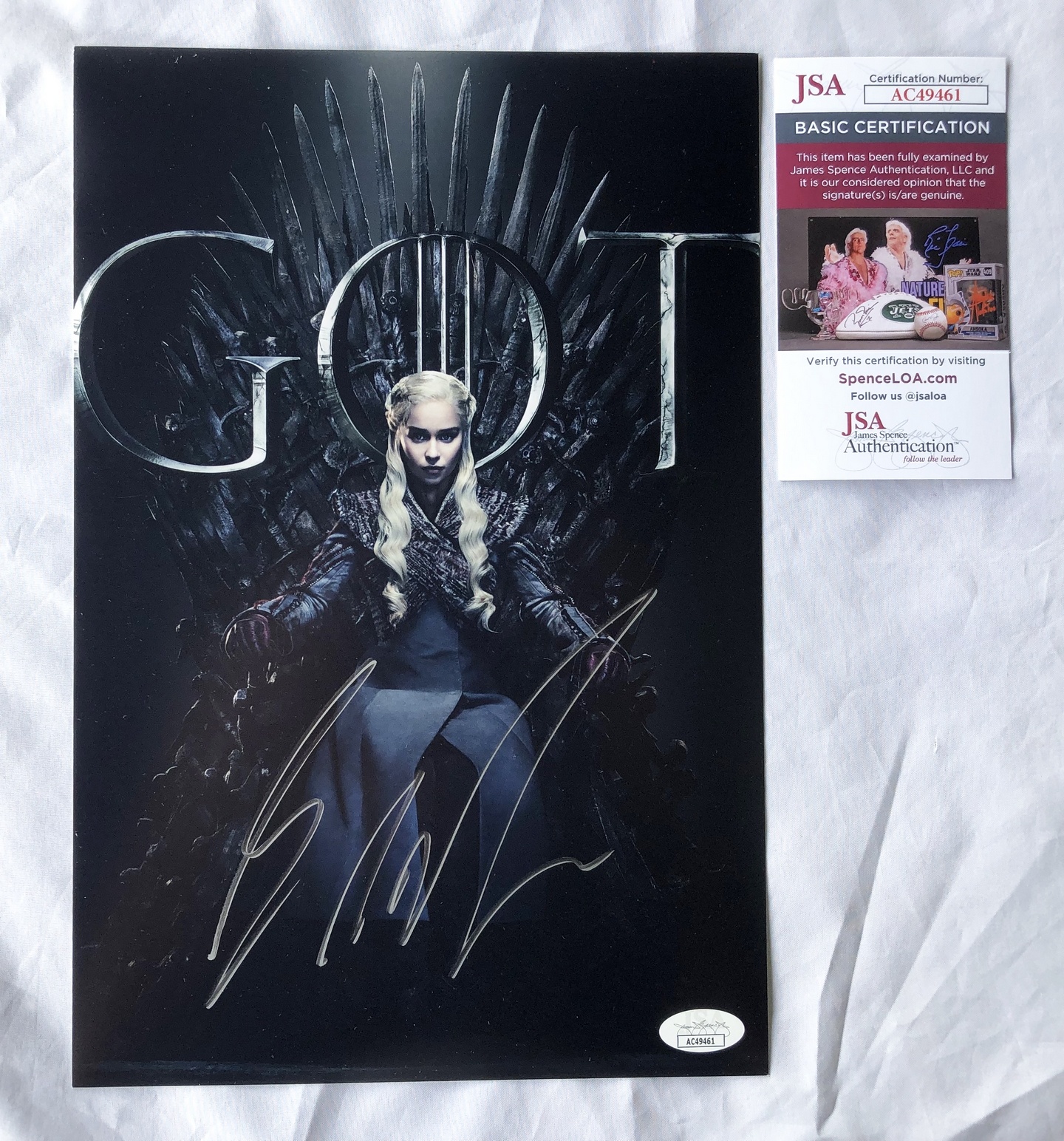 George RR Martin Signed 8x12 Photo Game of Thrones JSA