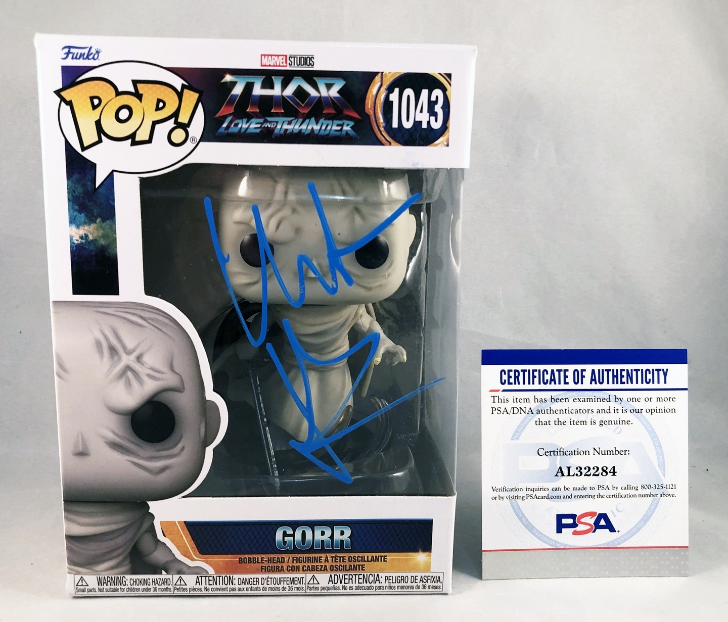Christian Bale Signed Funko Pop Gorr Thor Love And Thunder PSA/DNA 2