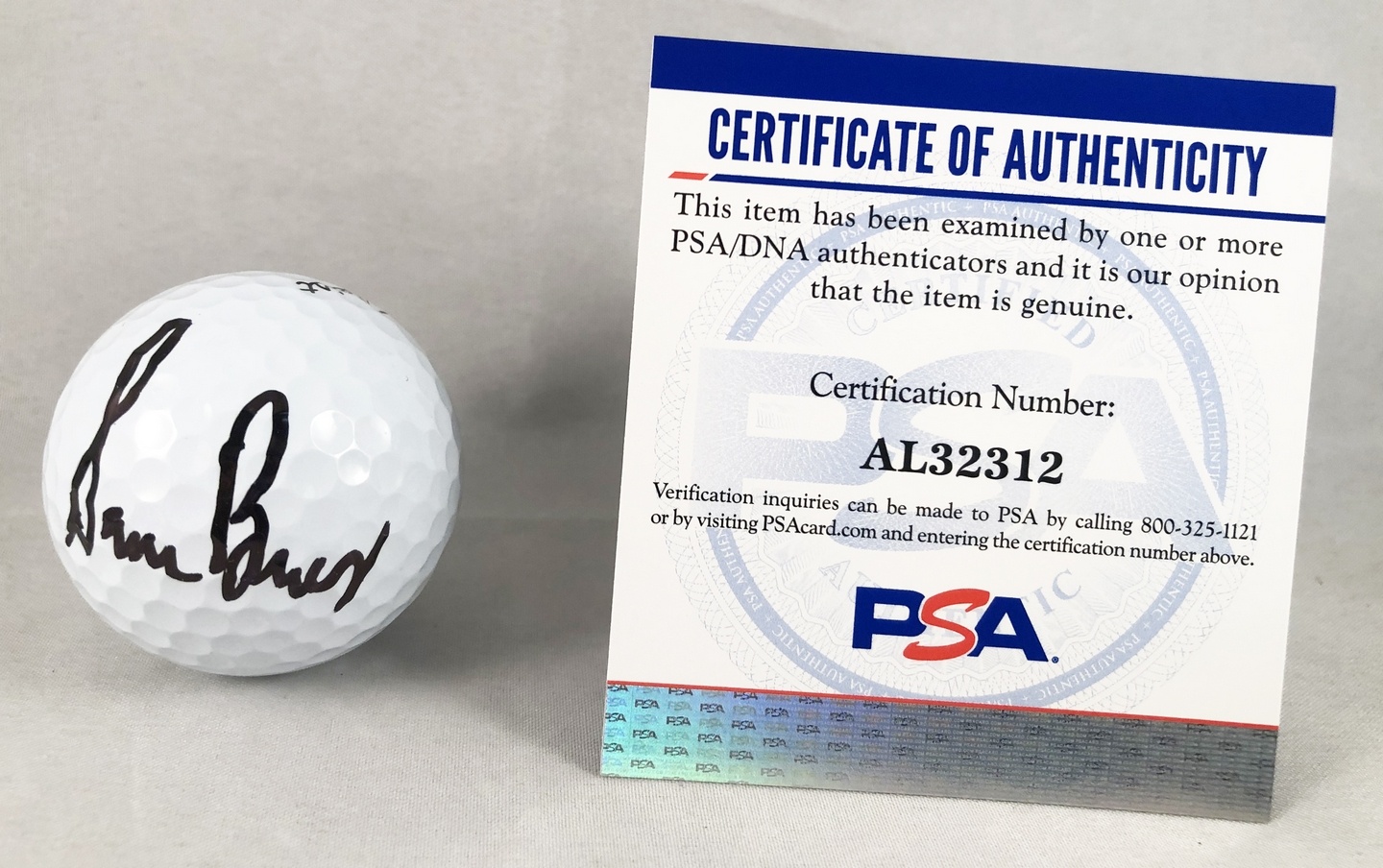 Sam Burns Signed Golf Ball PSA/DNA