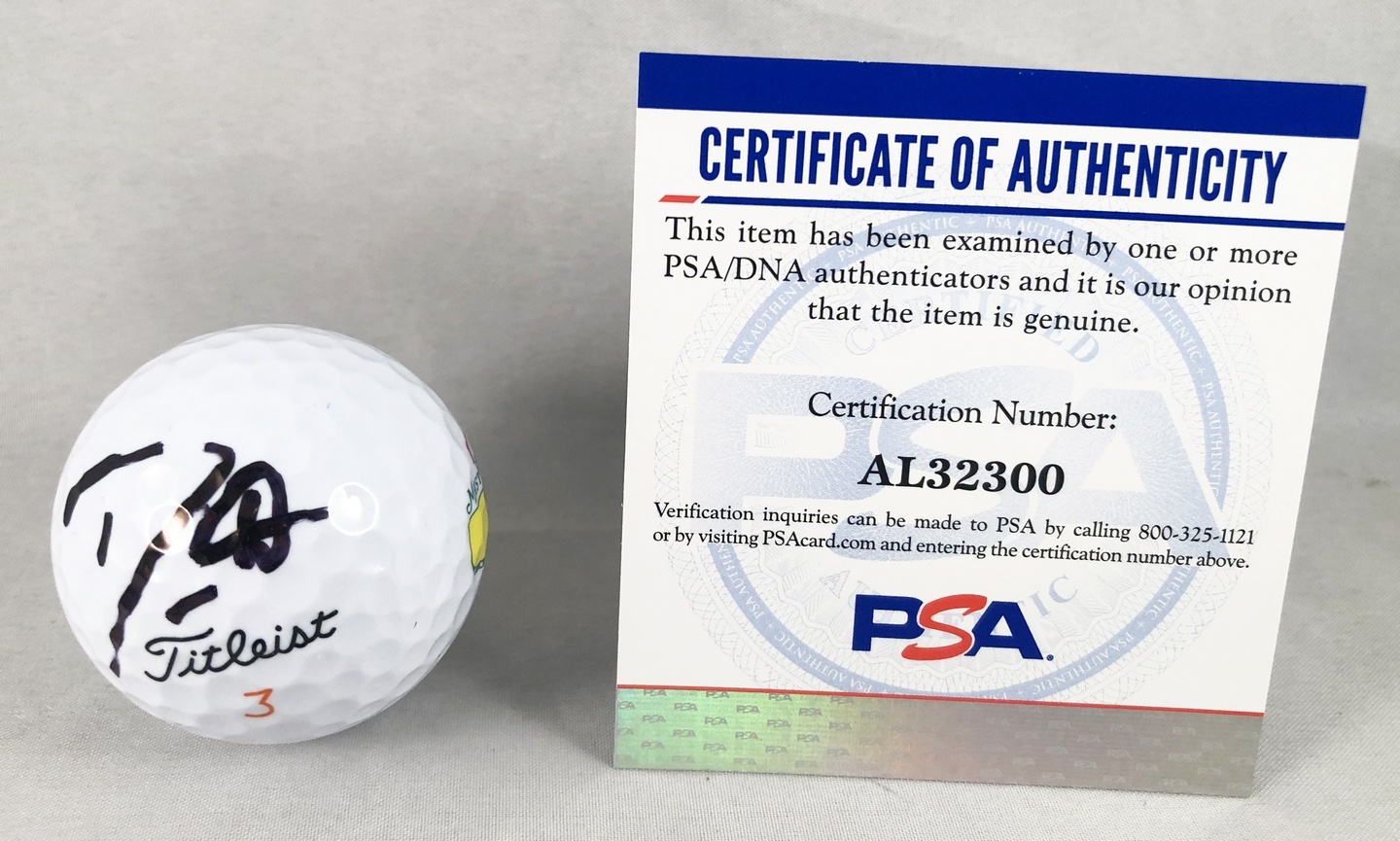 Danny Willett Signed Masters Golf Ball PSA/DNA 1