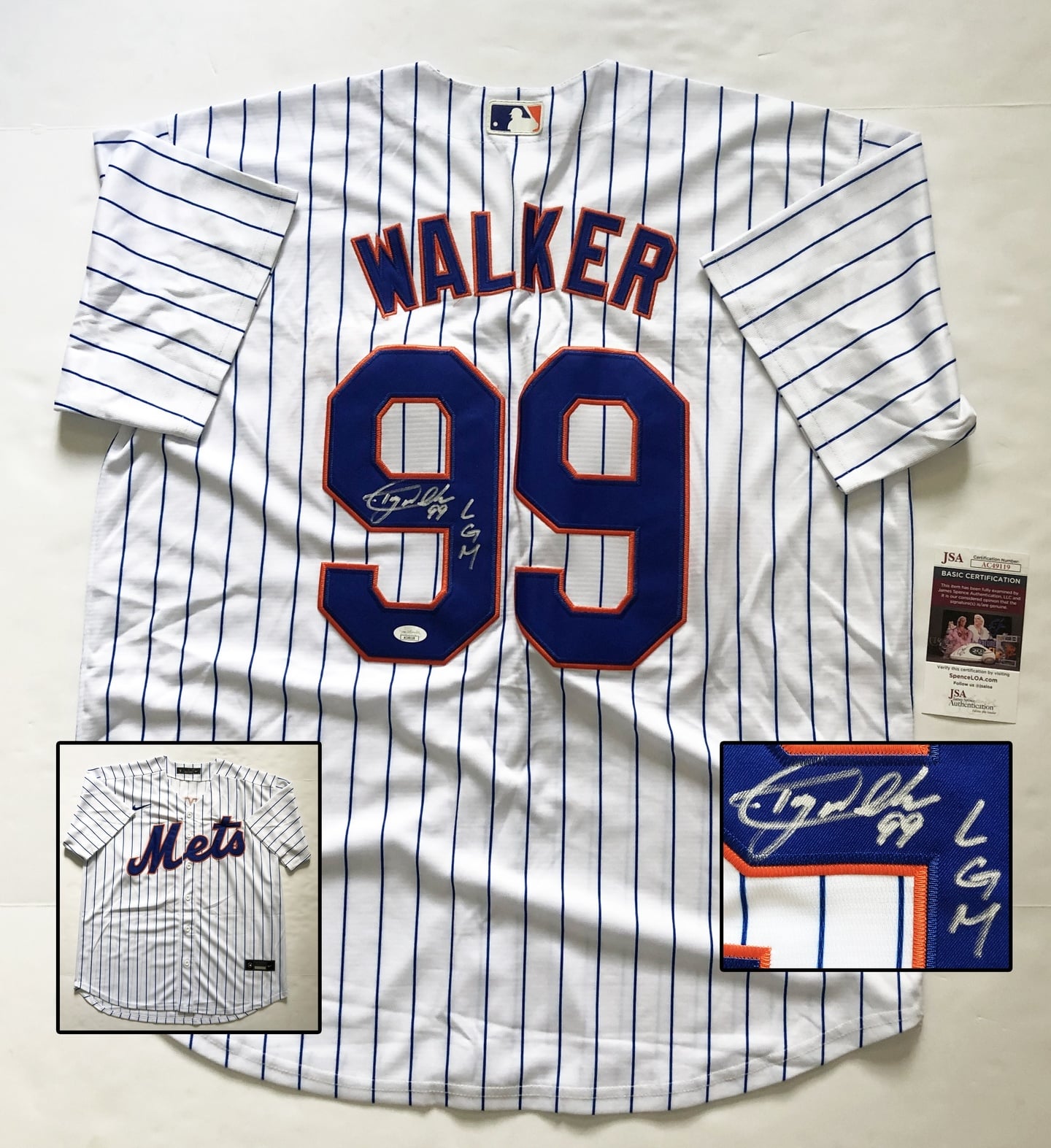 New York Mets Taijuan Walker Signed Jersey PSA/DNA