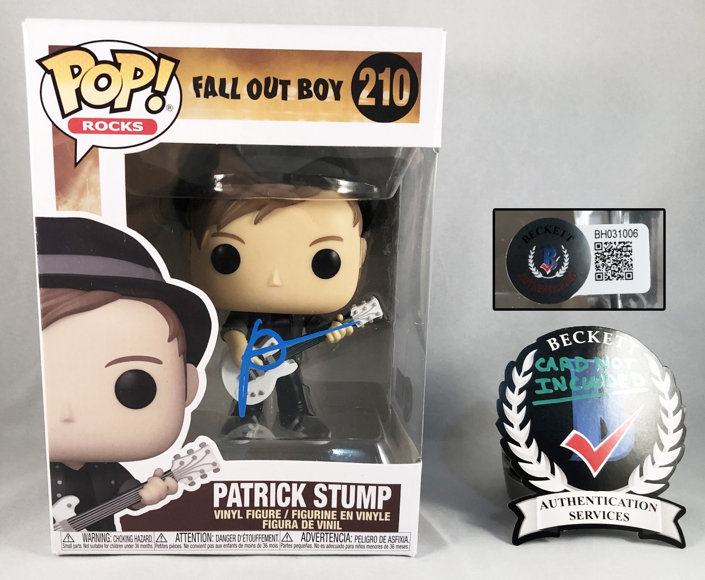 Patrick Stump Signed Funko Pop Fall Out Boy 1 Beckett