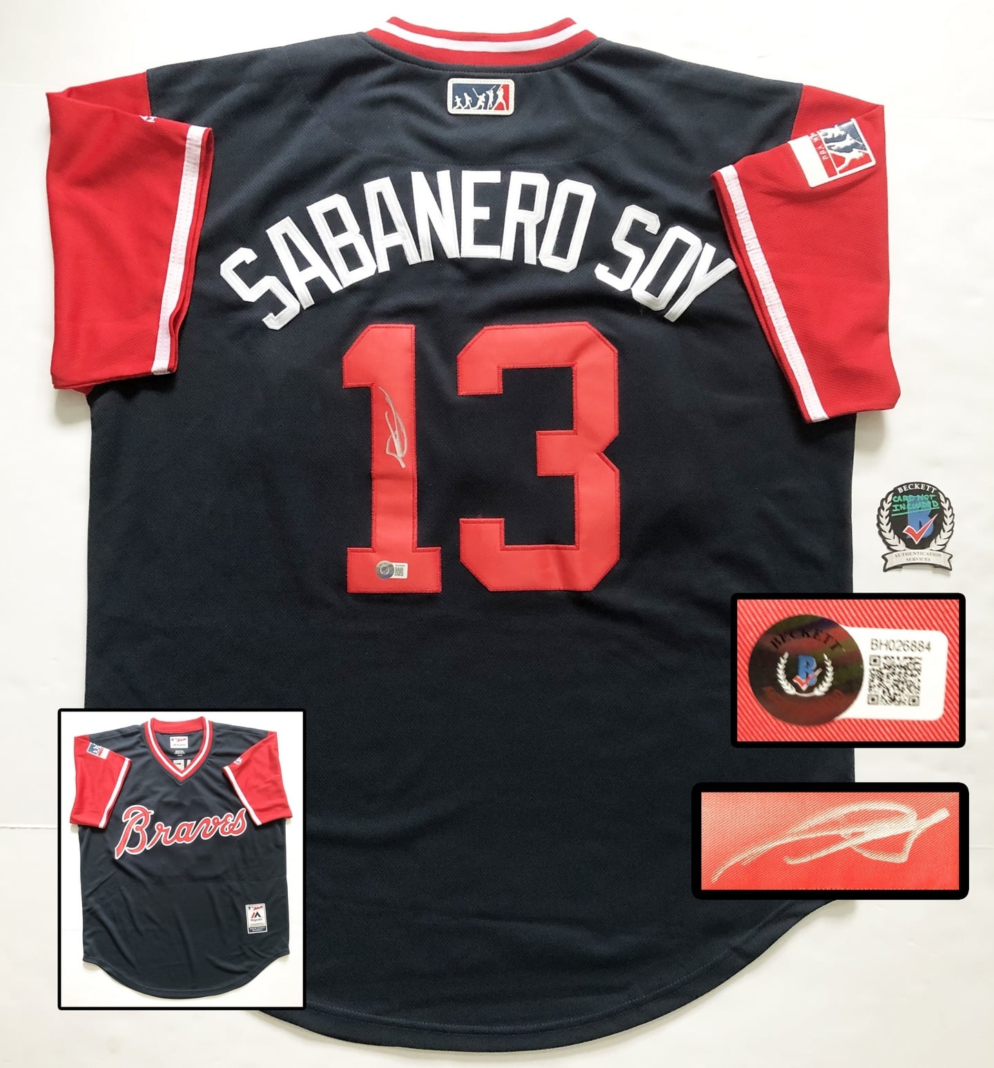 Atlanta Braves Ronald Acuna Jr Signed Jersey Beckett