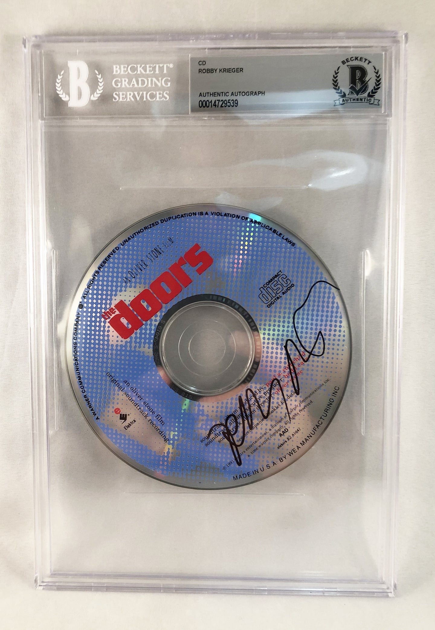 Robbie Krieger Signed CD The Doors Beckett BAS