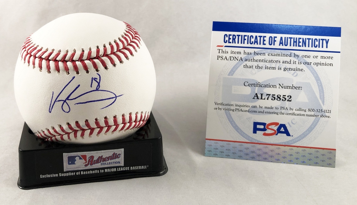 Vaughn Grissom Signed Authentic MLB Baseball Atlanta Braves PSA/DNA 1