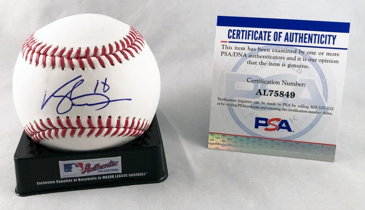 Vaughn Grissom Signed Authentic MLB Baseball Atlanta Braves PSA/DNA 2