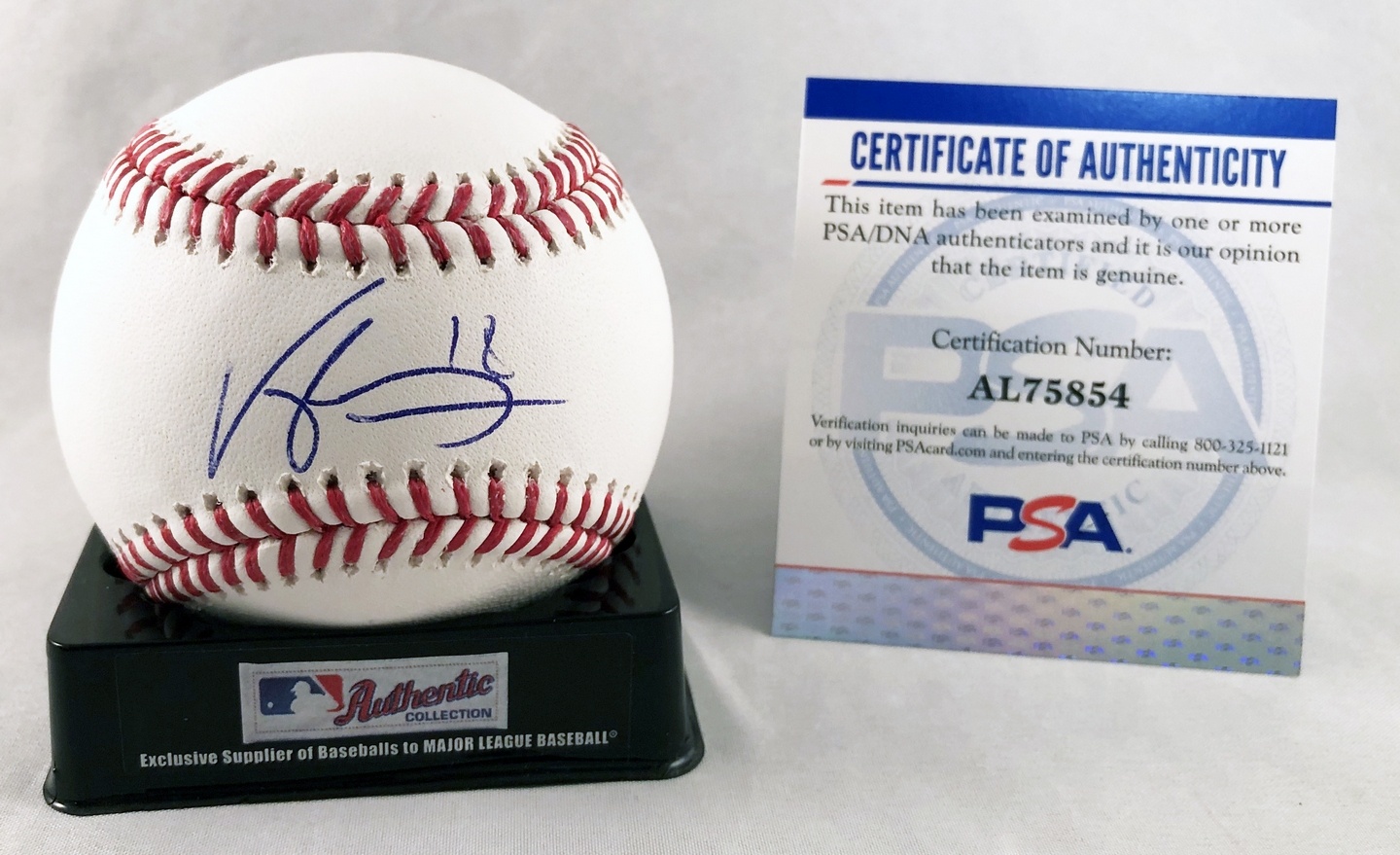 Vaughn Grissom Signed Authentic MLB Baseball Atlanta Braves PSA/DNA 3