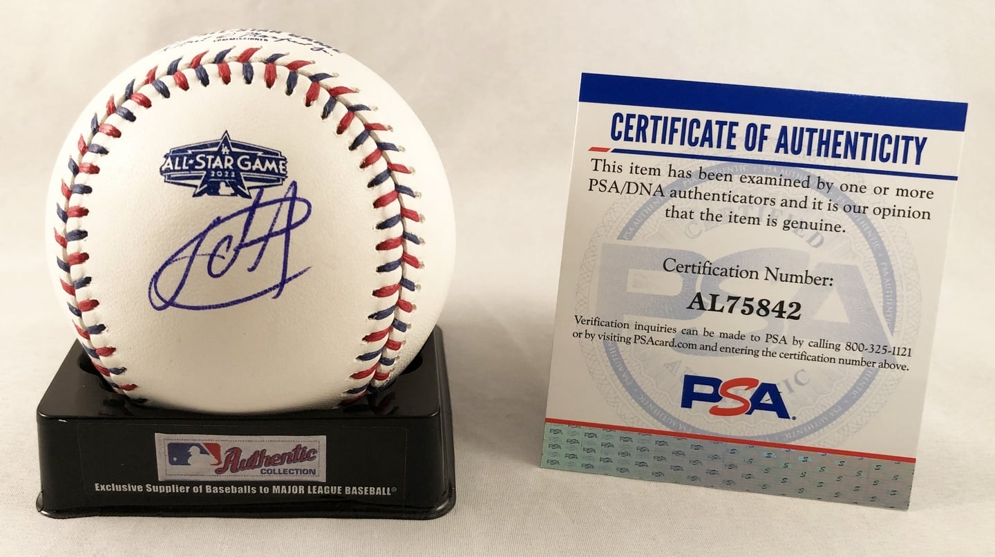 Miami Marlins Sandy Alcantara Signed 2022 All Star Baseball PSA/DNA