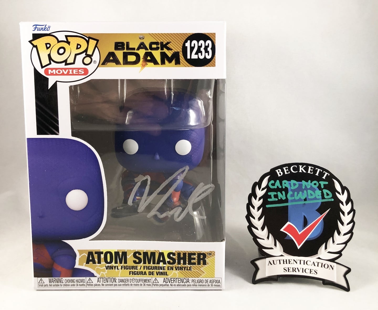 Noah Centineo Signed Funko Pop Atom Smasher Black Adam Beckett BAS