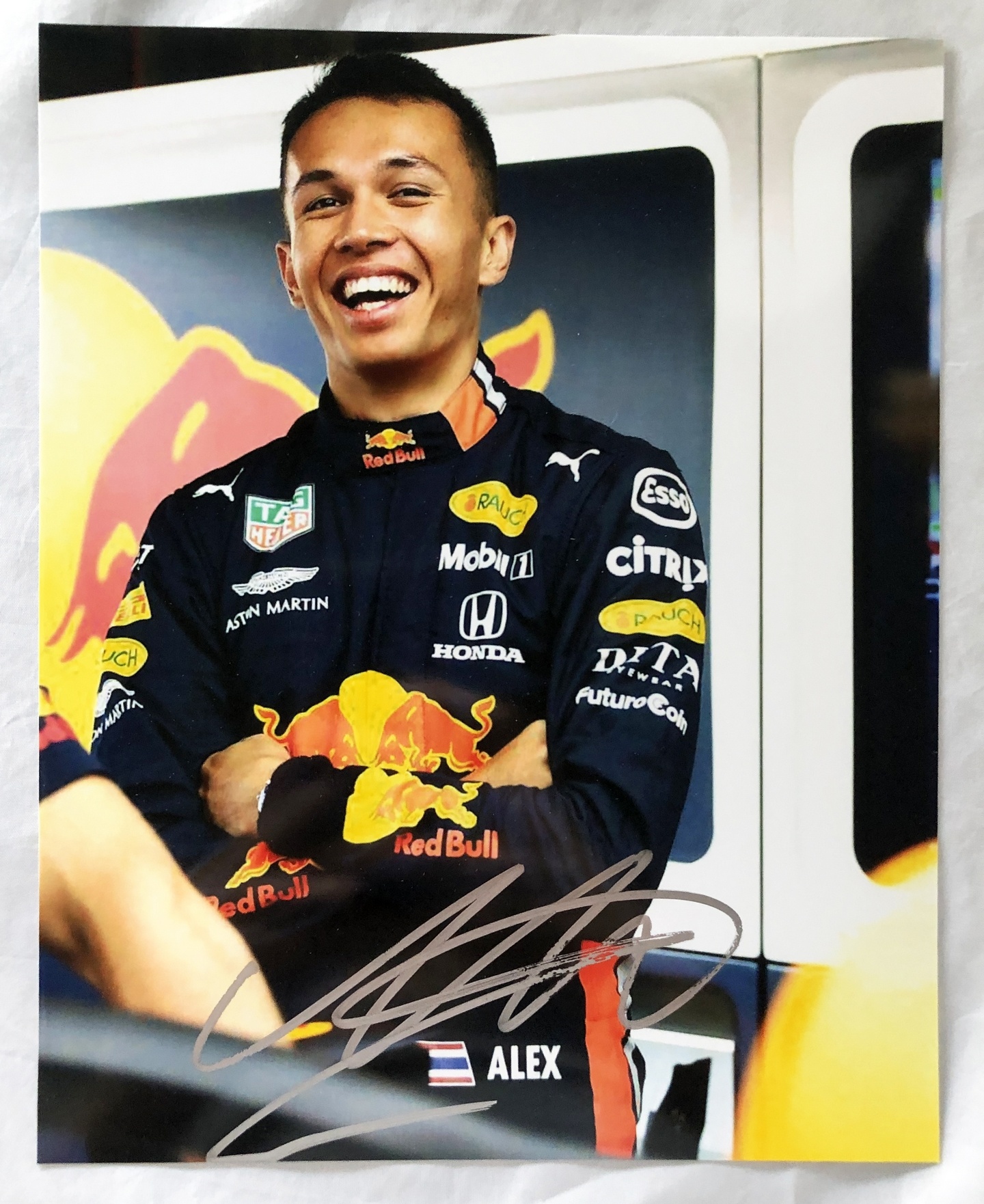 Alex Albon Signed 8x10 Photo F1 Formula 1 Red Bull Williams Racing