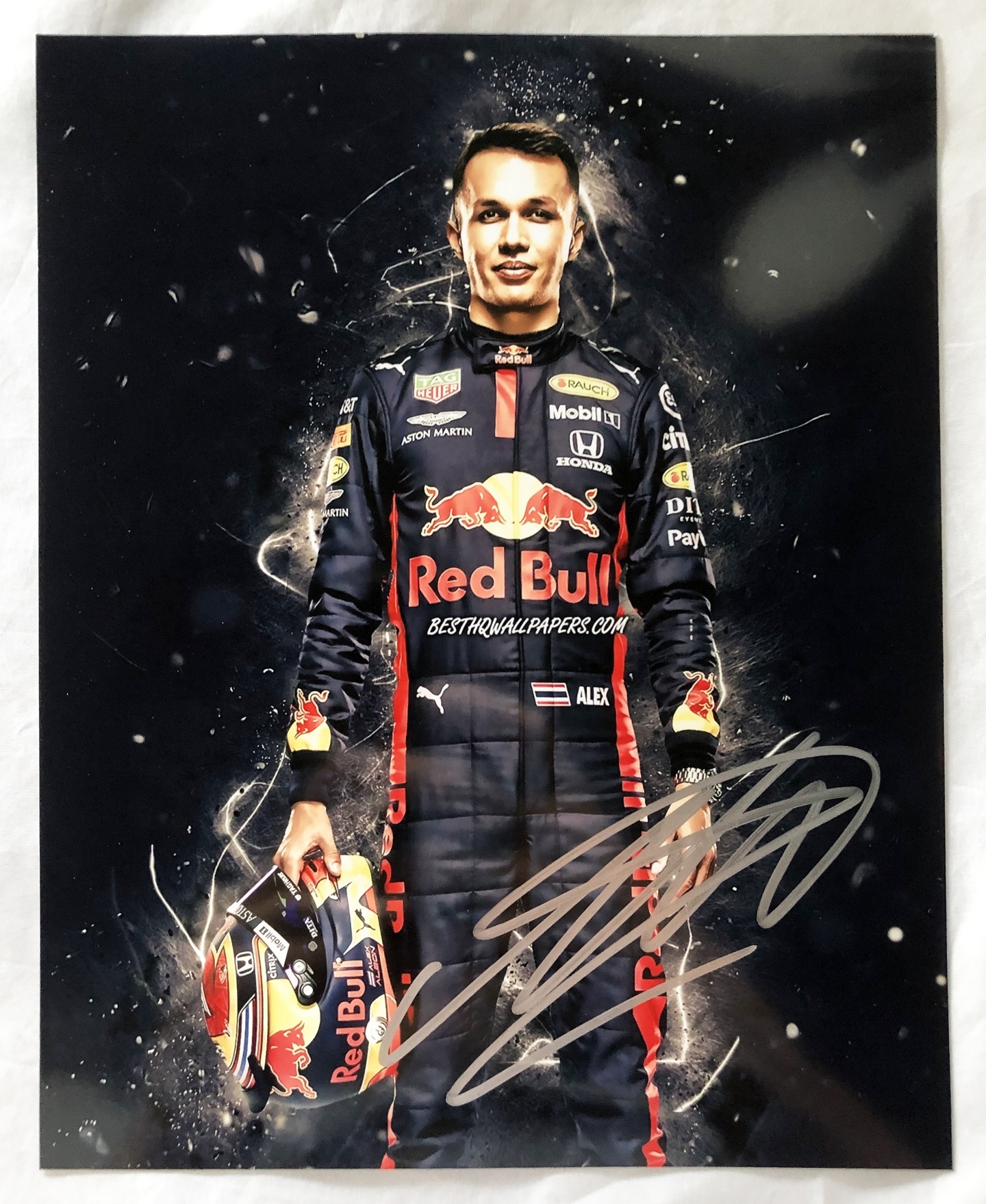 Alex Albon Signed 8x10 Photo F1 Formula 1 Red Bull Williams Racing 1