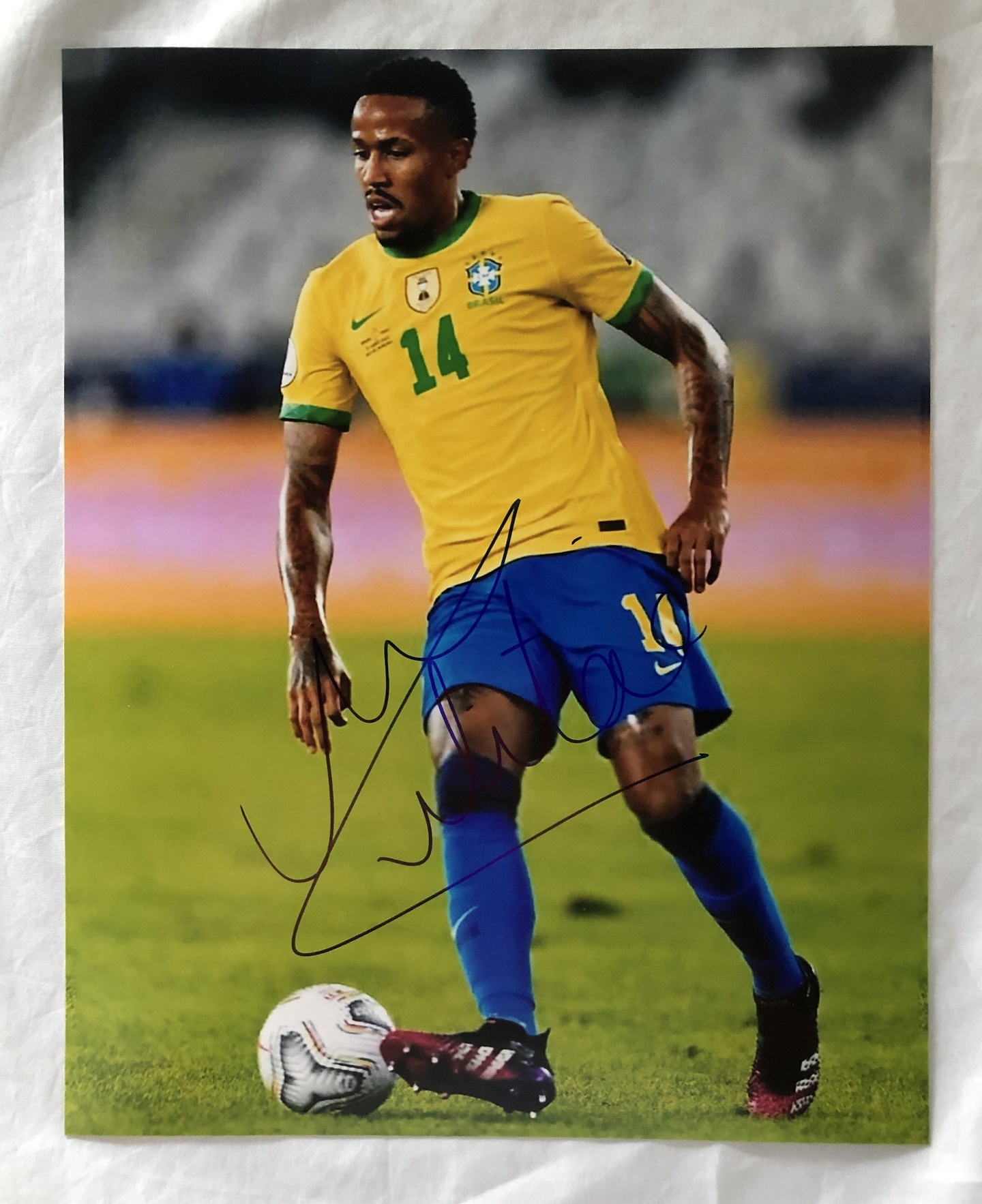 Eder Militao Signed 8x10 Photo Brazil Soccer