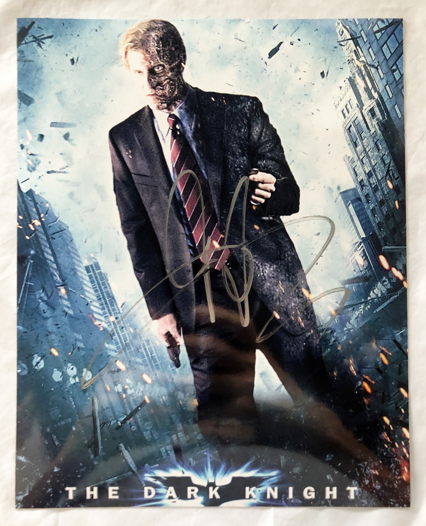 Aaron Eckhart Signed 8x10 Photo Batman Two Face 2