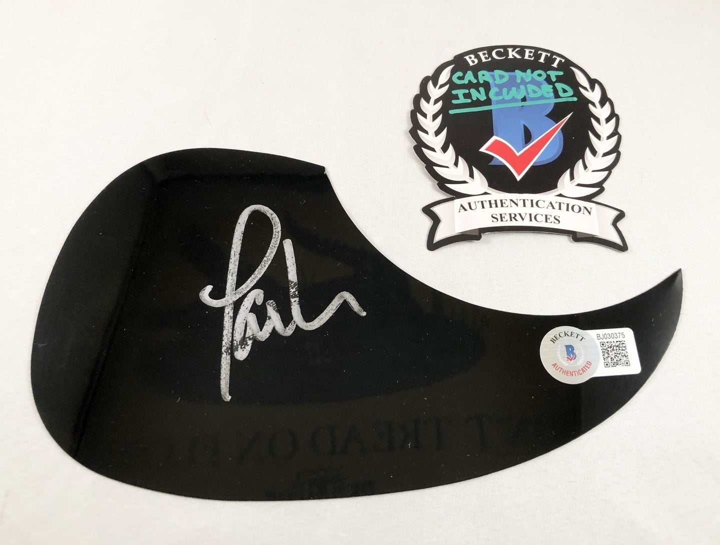 Paul Williams Signed Acoustic Pickguard Beckett BAS