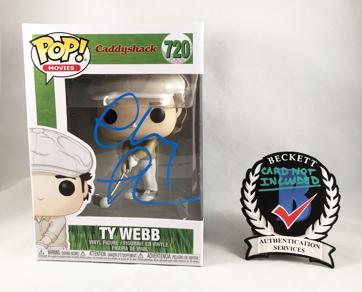 Chevy Chase Signed Funko Pop Beckett BAS Caddyshack Ty Webb