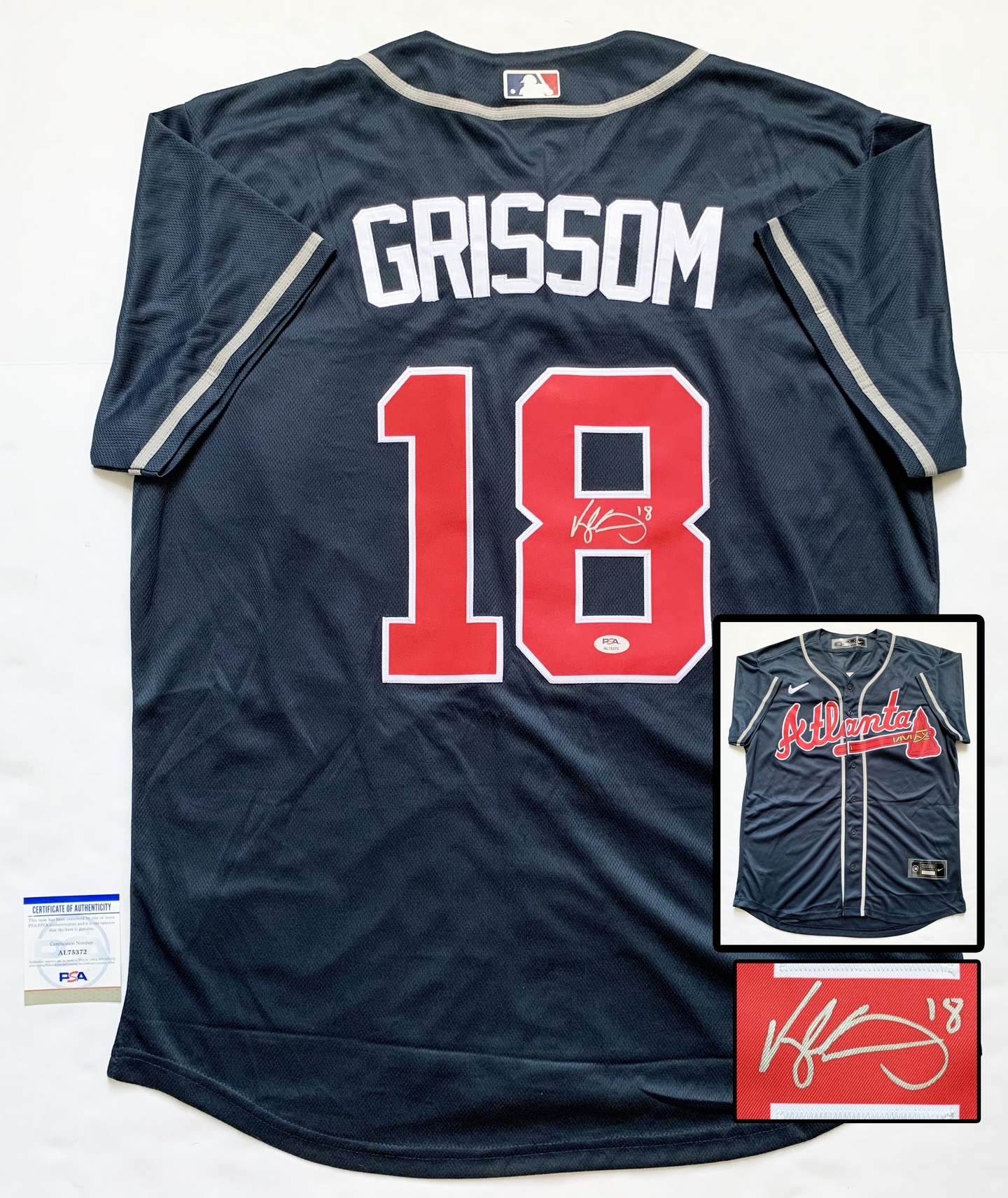 Vaughn Grissom Signed Jersey Atlanta Braves PSA/DNA