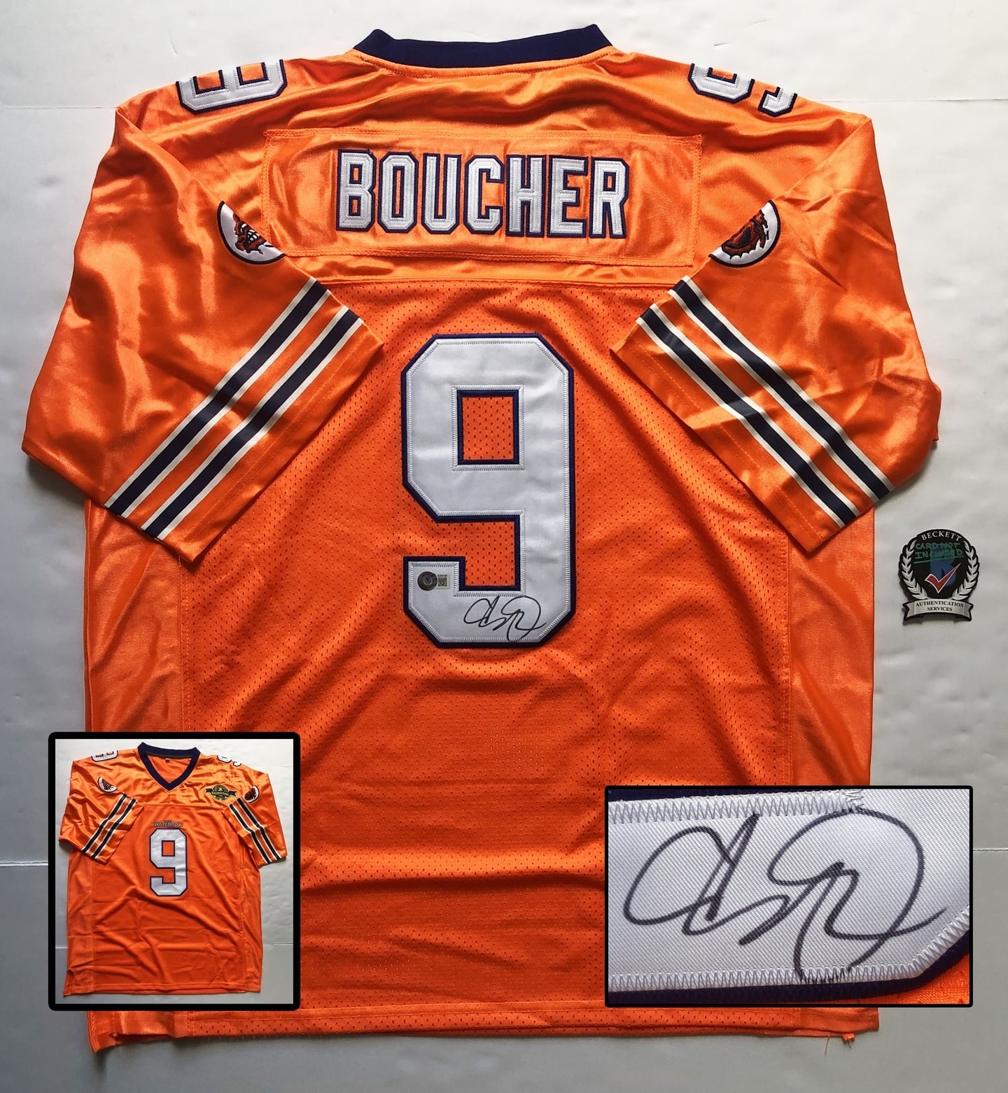 Adam Sandler Signed Jersey The Waterboy Bobby Boucher Beckett BAS 1