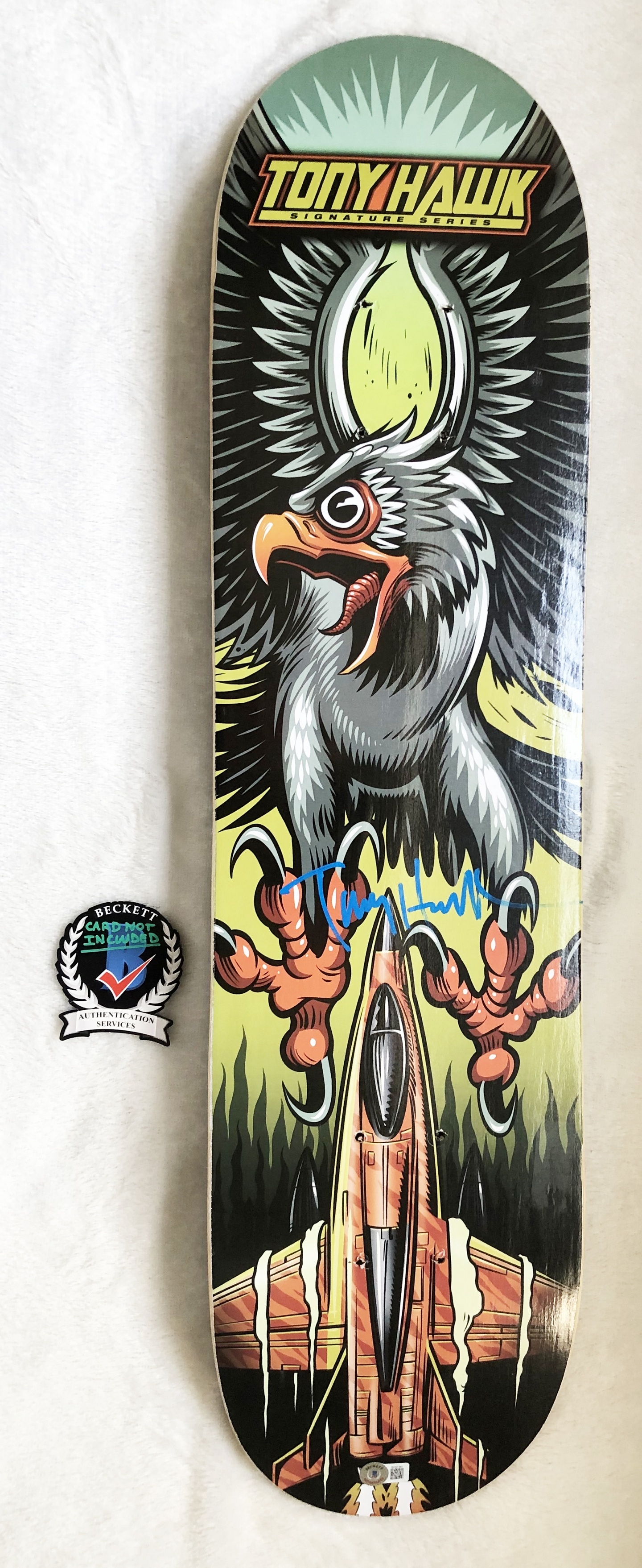 Tony Hawk Signed Skateboard Birdhouse Signature Series Beckett BAS 6