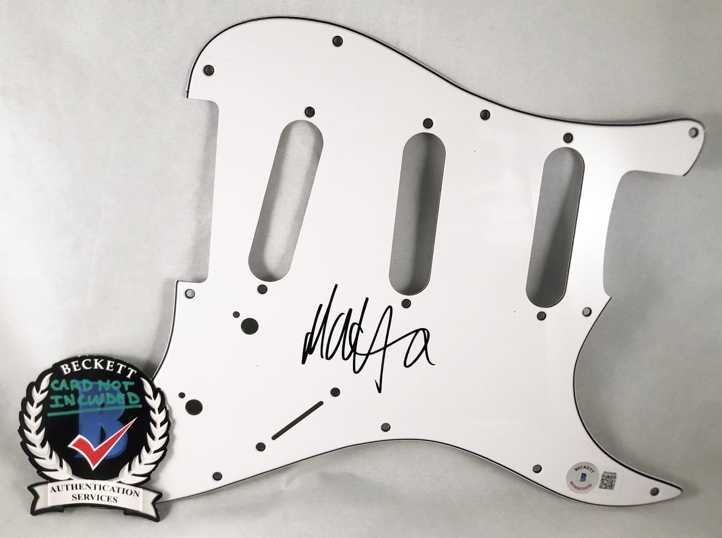 Matt Healy Signed Electric Pickguard Beckett BAS 1