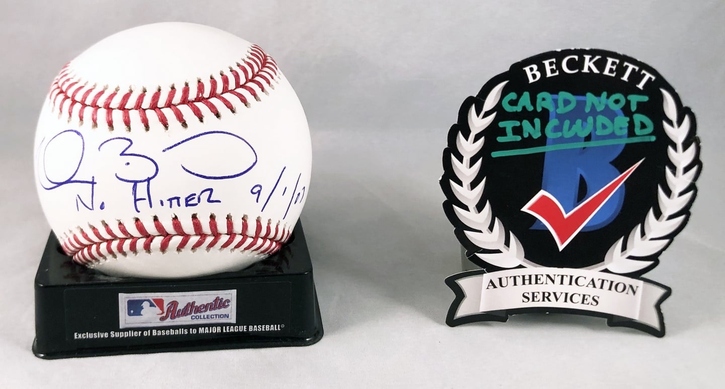 Clay Buchholz Signed Authentic MLB Baseball No Hitter Beckett BAS