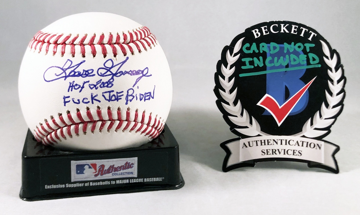 Goose Gossage Signed Authentic MLB Baseball New York Yankees Beckett BAS 1