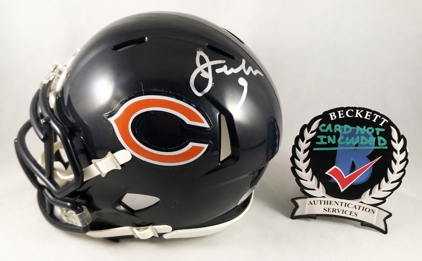 Jim McMahon Signed Mini Helmet Chicago Bears Beckett BAS
