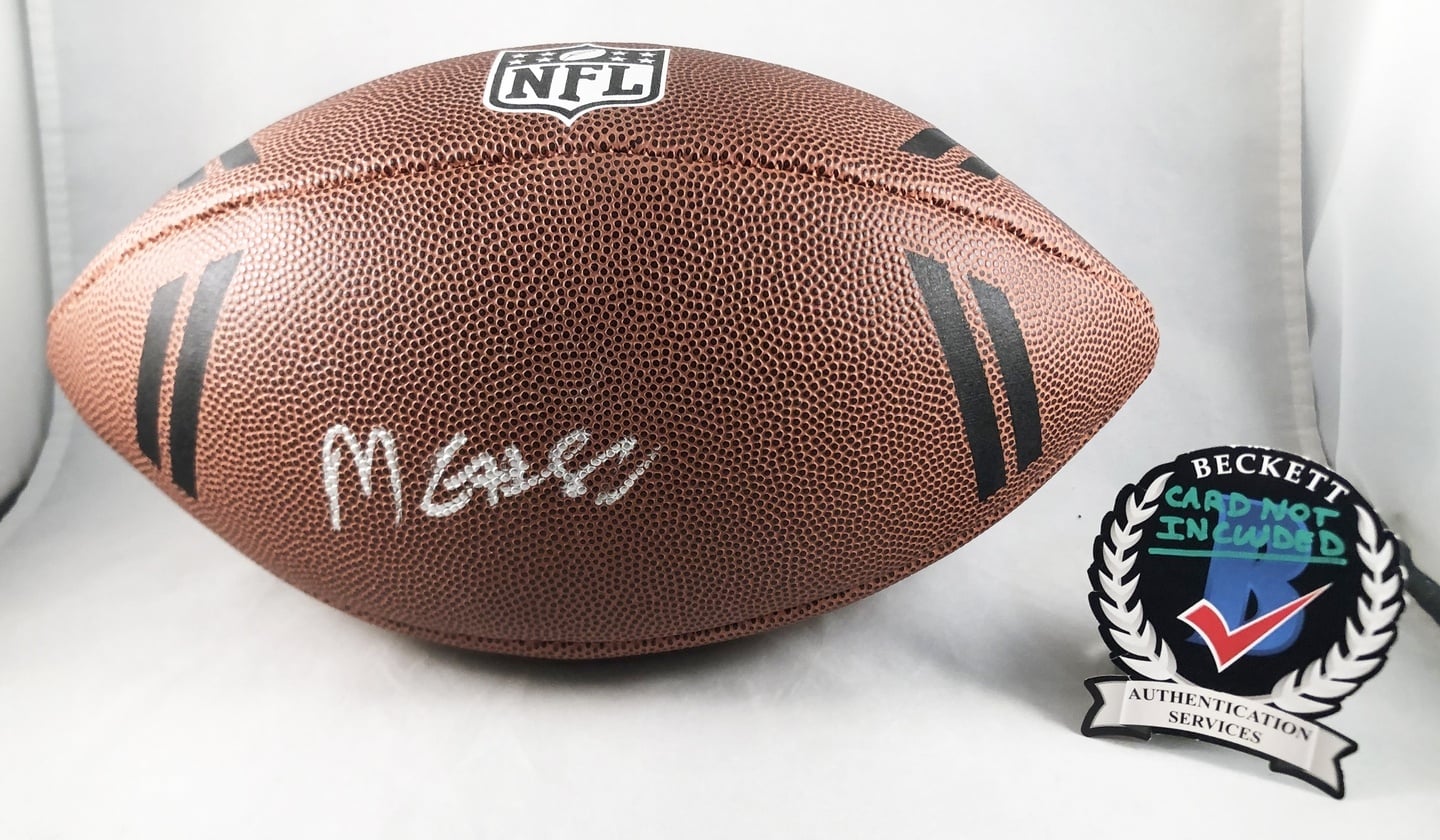 Mike Gesicki Signed Full Size NFL Composite Football New England Patriots Beckett BAS