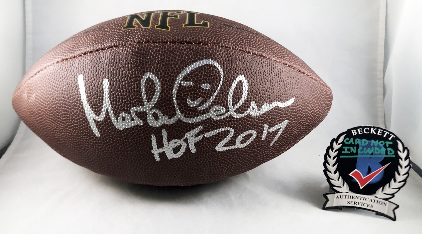 Morten Andersen Signed Full Size NFL Composite Football New Orleans Saints Beckett BAS