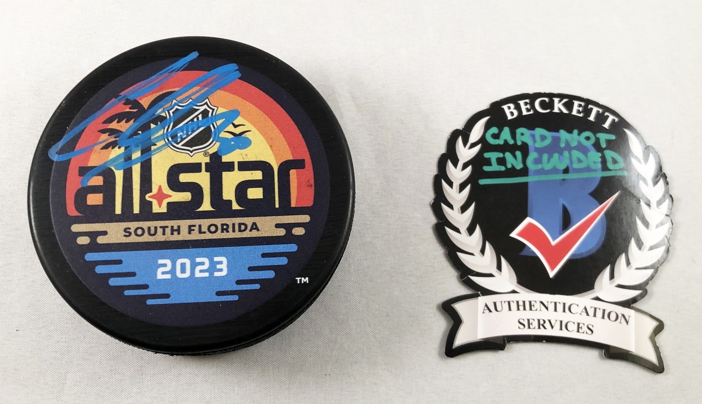 Ilya Sorokin Signed 2023 All Star Hockey Puck New York Islanders Beckett BAS