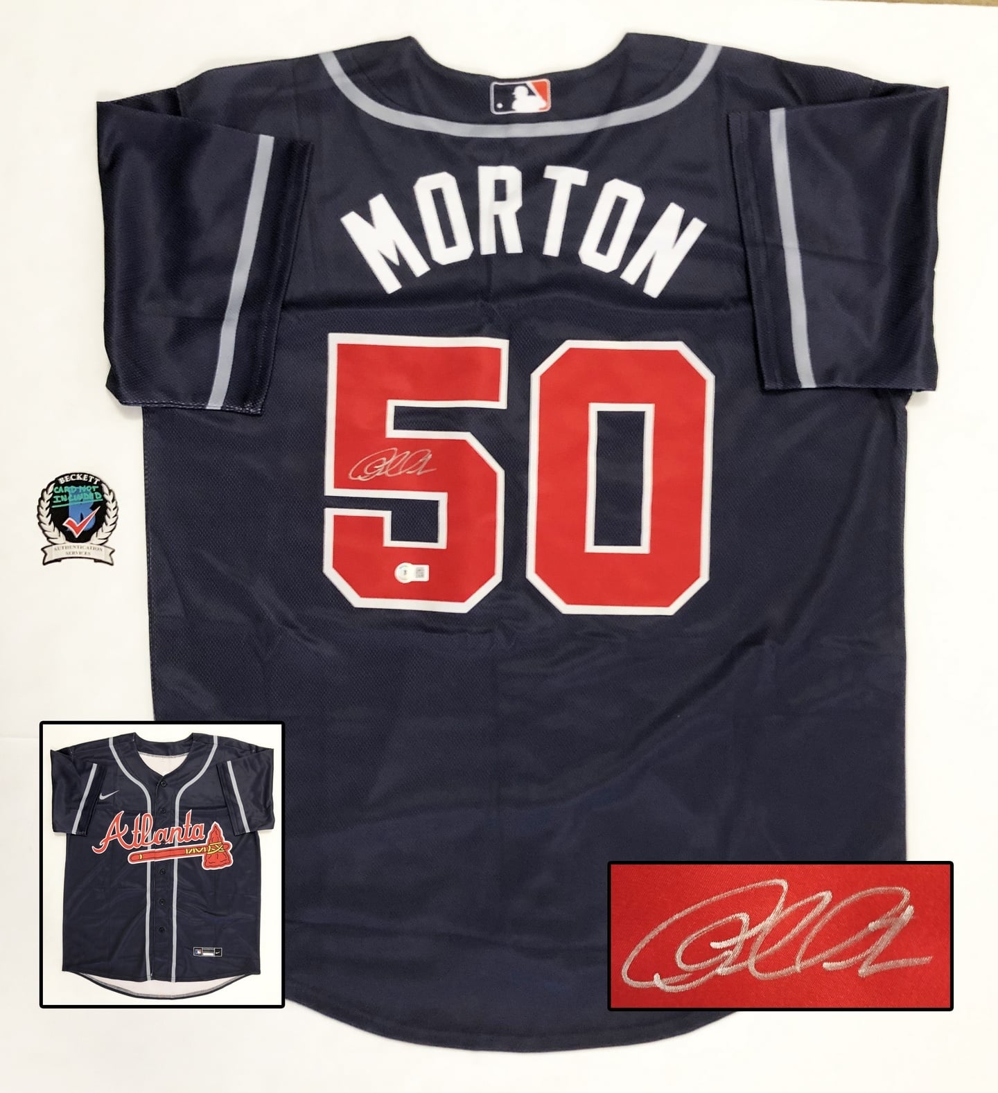 Charlie Morton Signed Jersey Atlanta Braves Beckett BAS