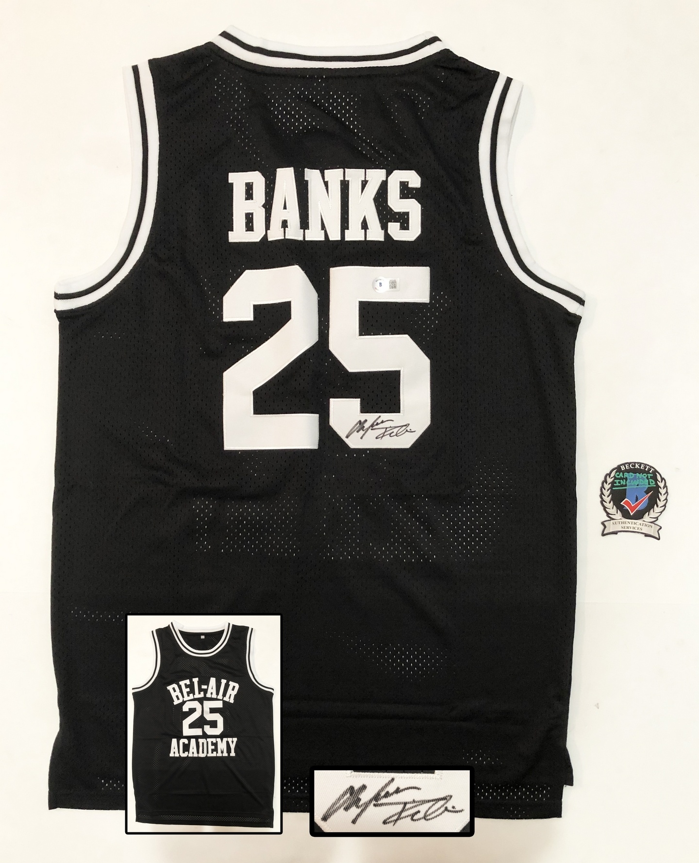 Alfonso Ribeiro Signed Jersey Beckett BAS Carlton Banks Fresh Prince of Bel Air Will Smith 1
