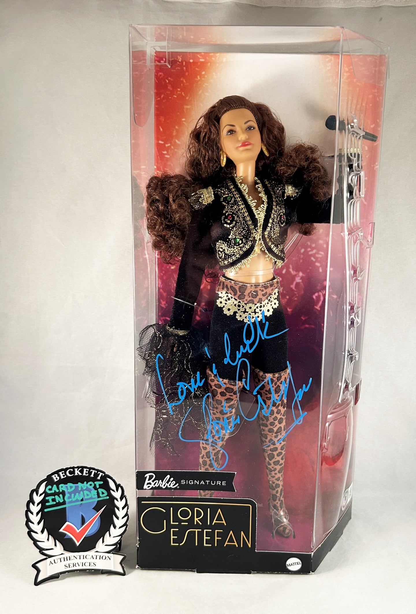 Gloria Estefan Signed Barbie Doll Beckett BAS
